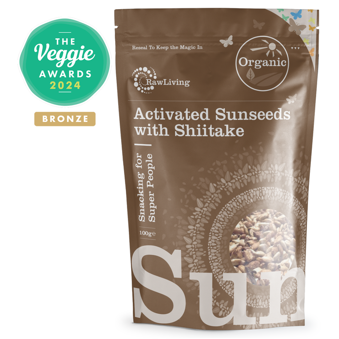 Activated Sunseeds with Shiitake - Organic (33g, 100g, 250g, 500g, 5kg)