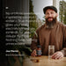 Joe Marler holding a jar of True Hydration and glass, with text about it giving your body electrolytes and key minerals.