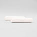 A pair of white dumbbell strength bars, each weighing 2kg, placed side by side against a neutral background.