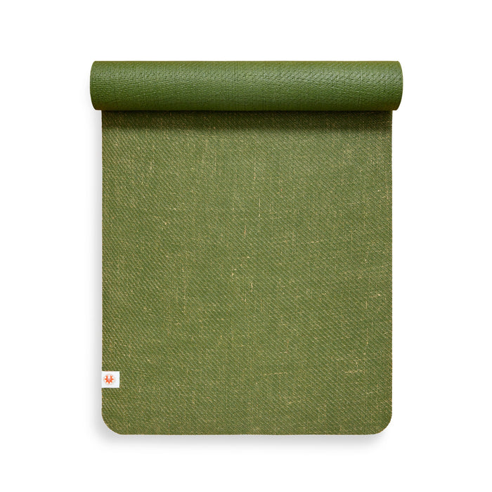 CompleteGrip™ Eco-friendly Yoga Mat (Forest Green Arial Shot) #colour_forest-green