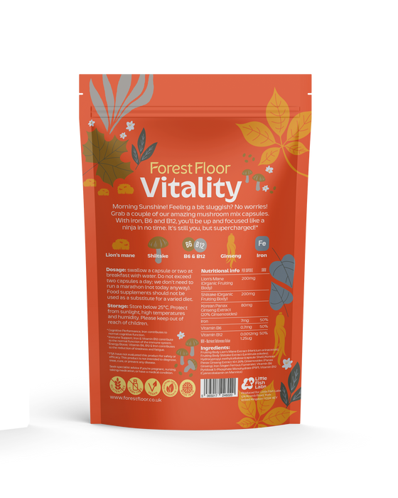 Vitality Lion’s Mane Functional Mushroom Blend - Capsules