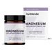 Herbtender Magnesium Bisglycinate + active vitamin B6 supplement, 60 capsules, shown in an amber jar with matching box.