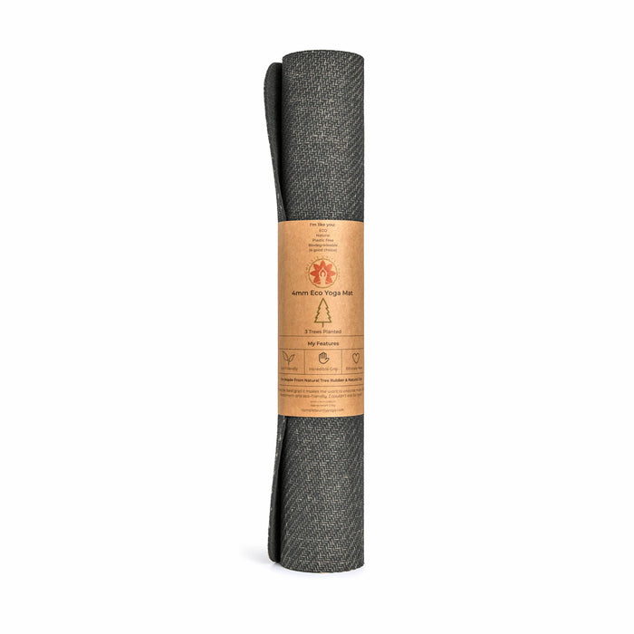 CompleteGrip™ Eco-friendly Yoga Mat (Space Black Rolled Shot)  #colour_space-black