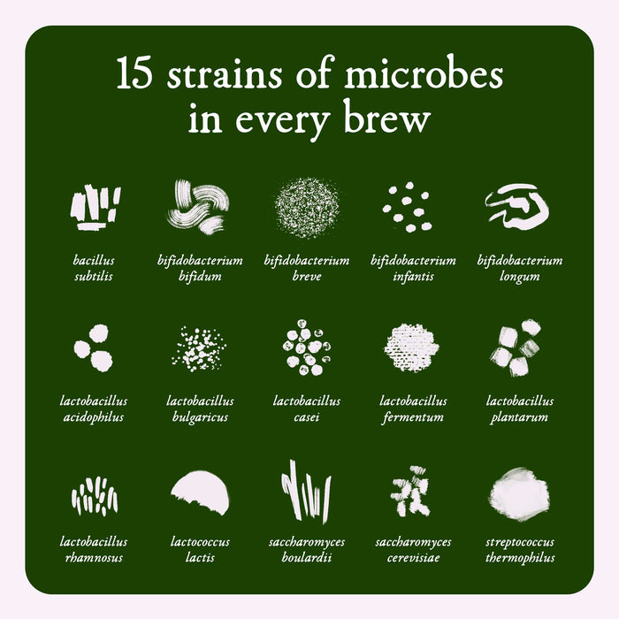 15 strains of microbes used in our liquid robiotics
